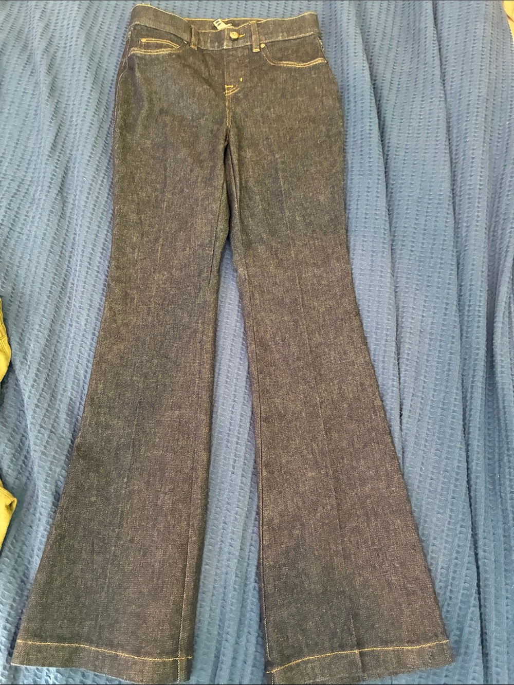 SPANX Dark Wash Blue Flare Jeans